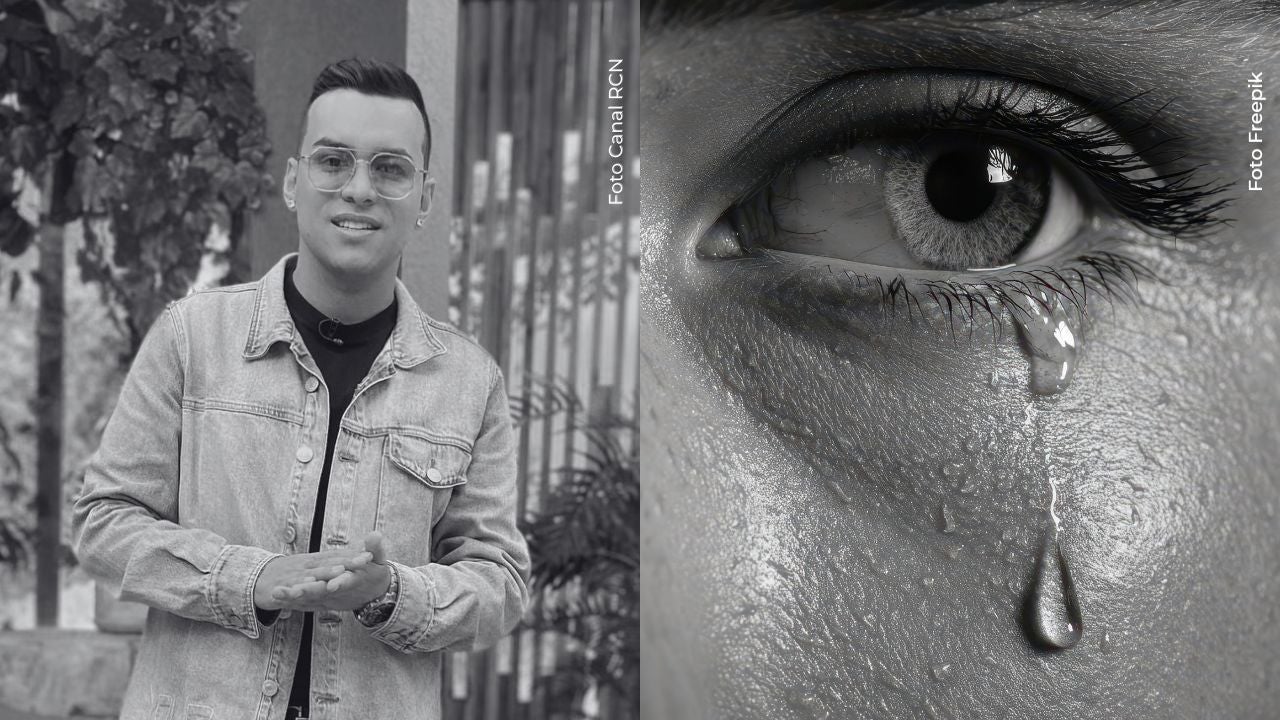 Esposa de Yeison Jiménez llorando