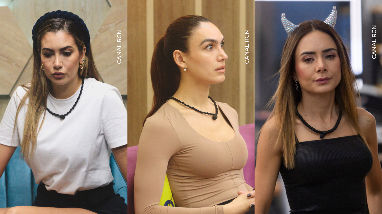 Nanis Ochoa, Isabella Santiago y Johanna Fadul en La casa de los famosos Colombia