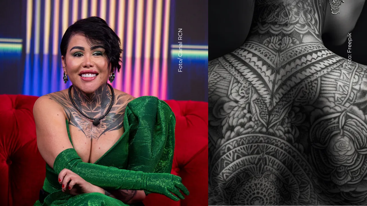 El resultado del enorme tatuaje de Yina Calderón
