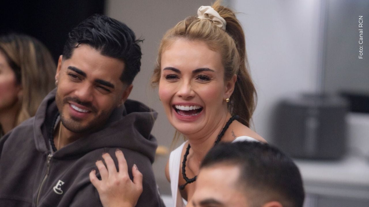 Jay Torres y Sara Uribe en La casa de los famosos Colombia