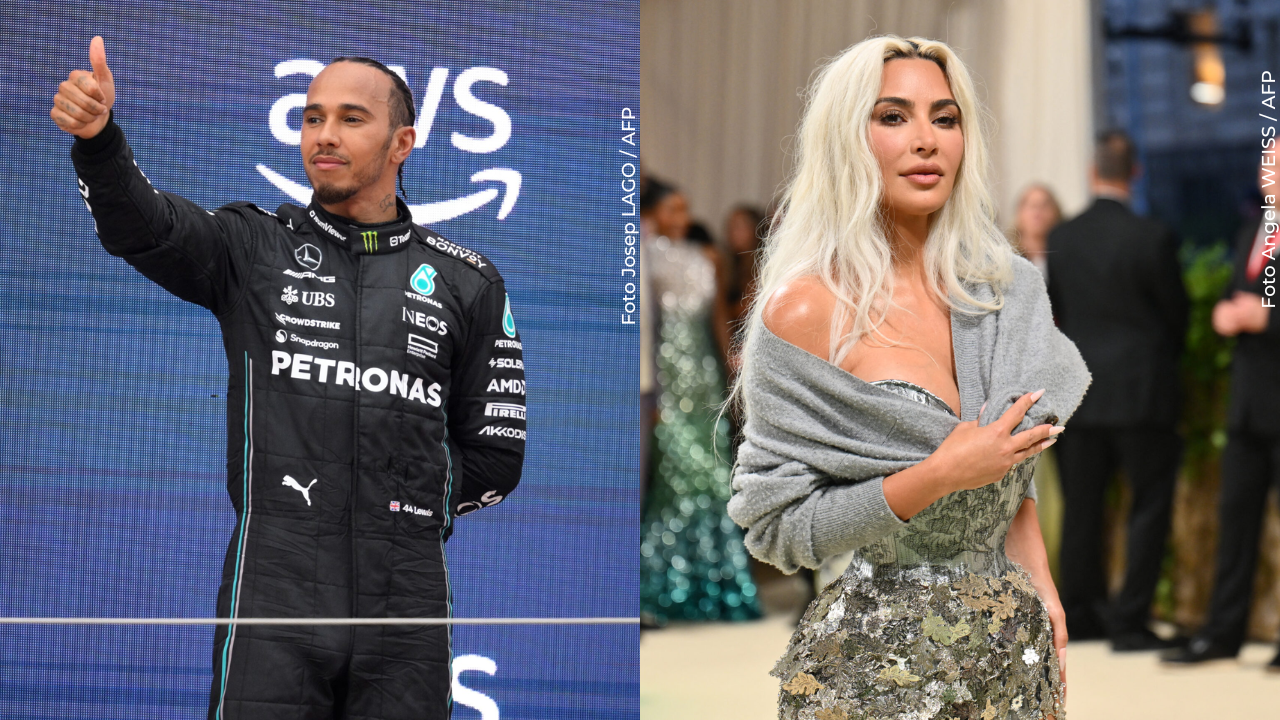 Lewis Hamilton y Kim Kardashian