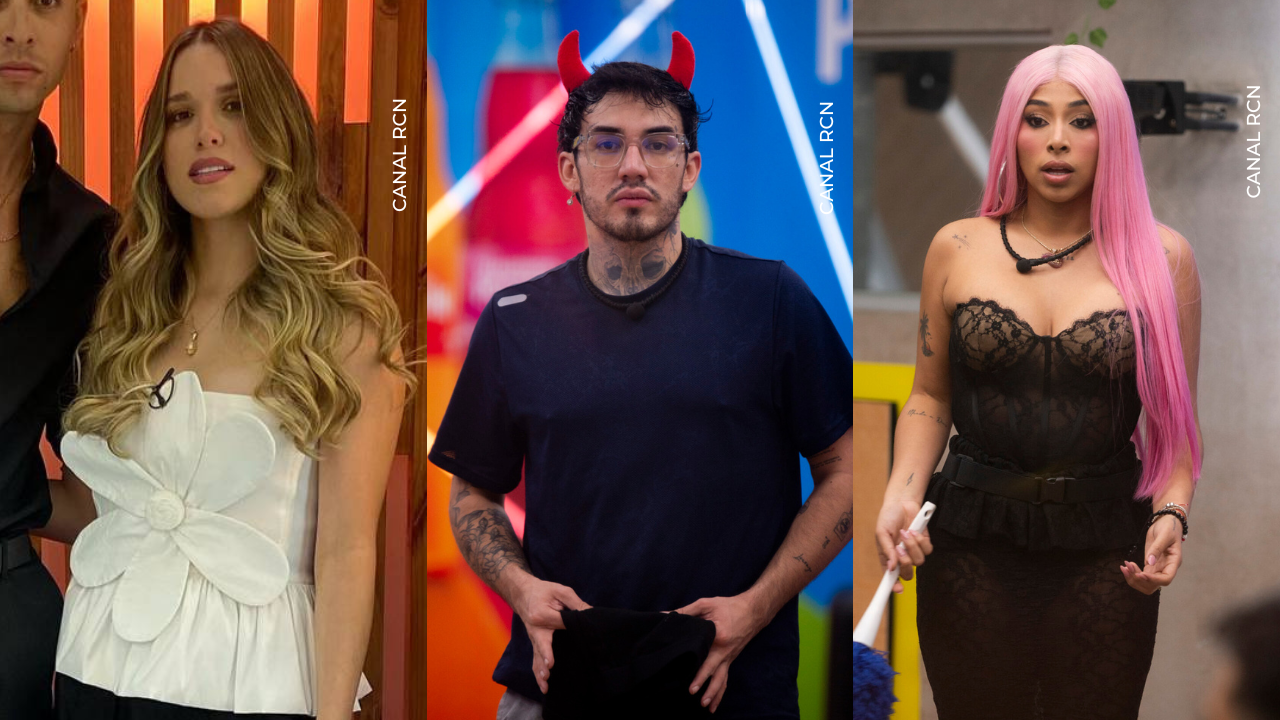 Cara, Valentino y Karola La casa de los famosos Colombia