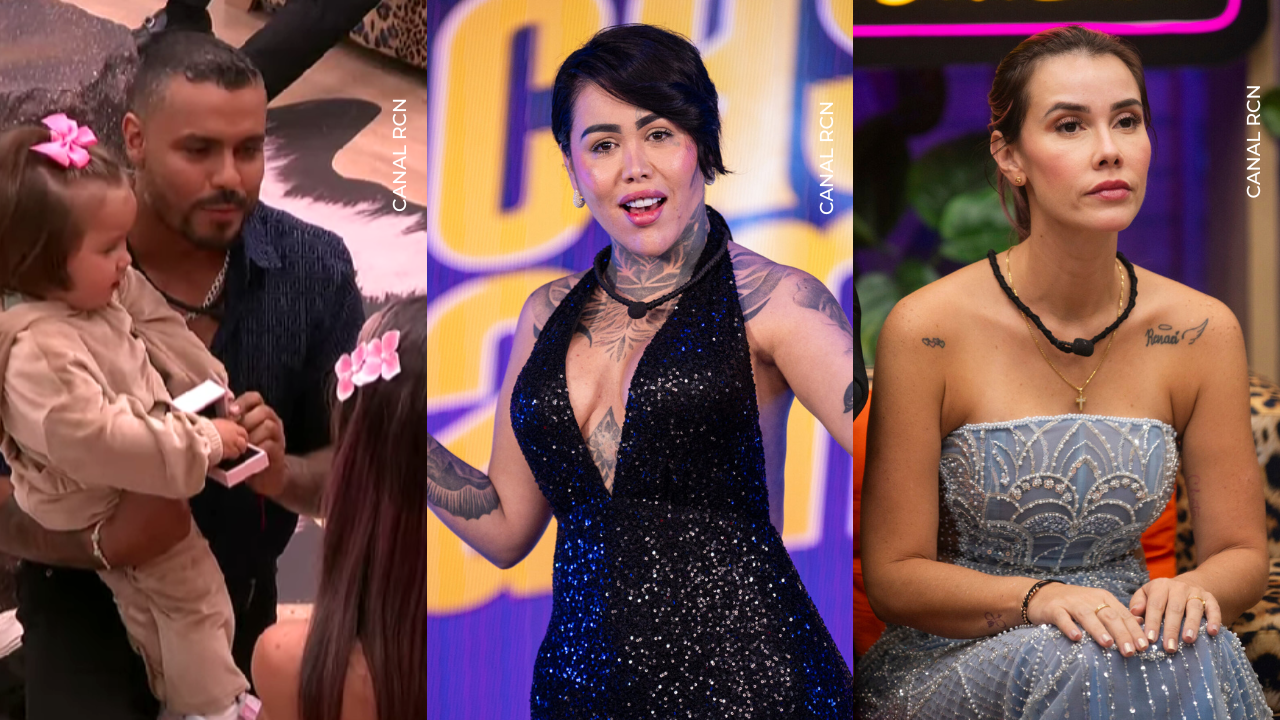 Juan Pablo, Yina Calderón y Manuela Gómez en La casa de los famosos Colombia