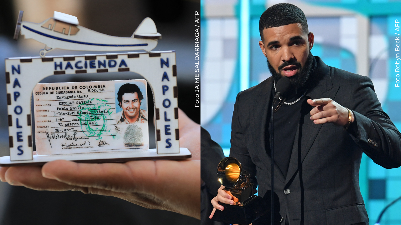 Drake vuelve a causar controversia por compra millonaria vinculada a Pablo Escobar