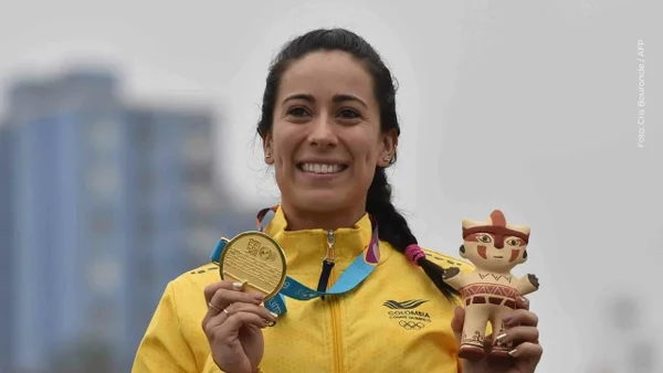 Mariana Pajón presentó a su bebé frente a los aros olímpicos: "Si supieras lo que significan"