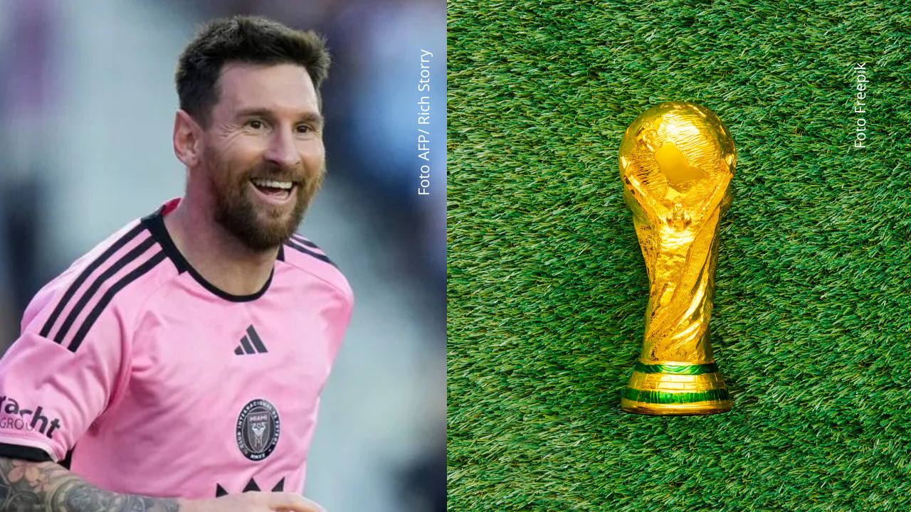 Lionel Messi sorprendió en sus redes al mostrar una réplica de la Copa del Mundo construida con ladrillos LEGO.