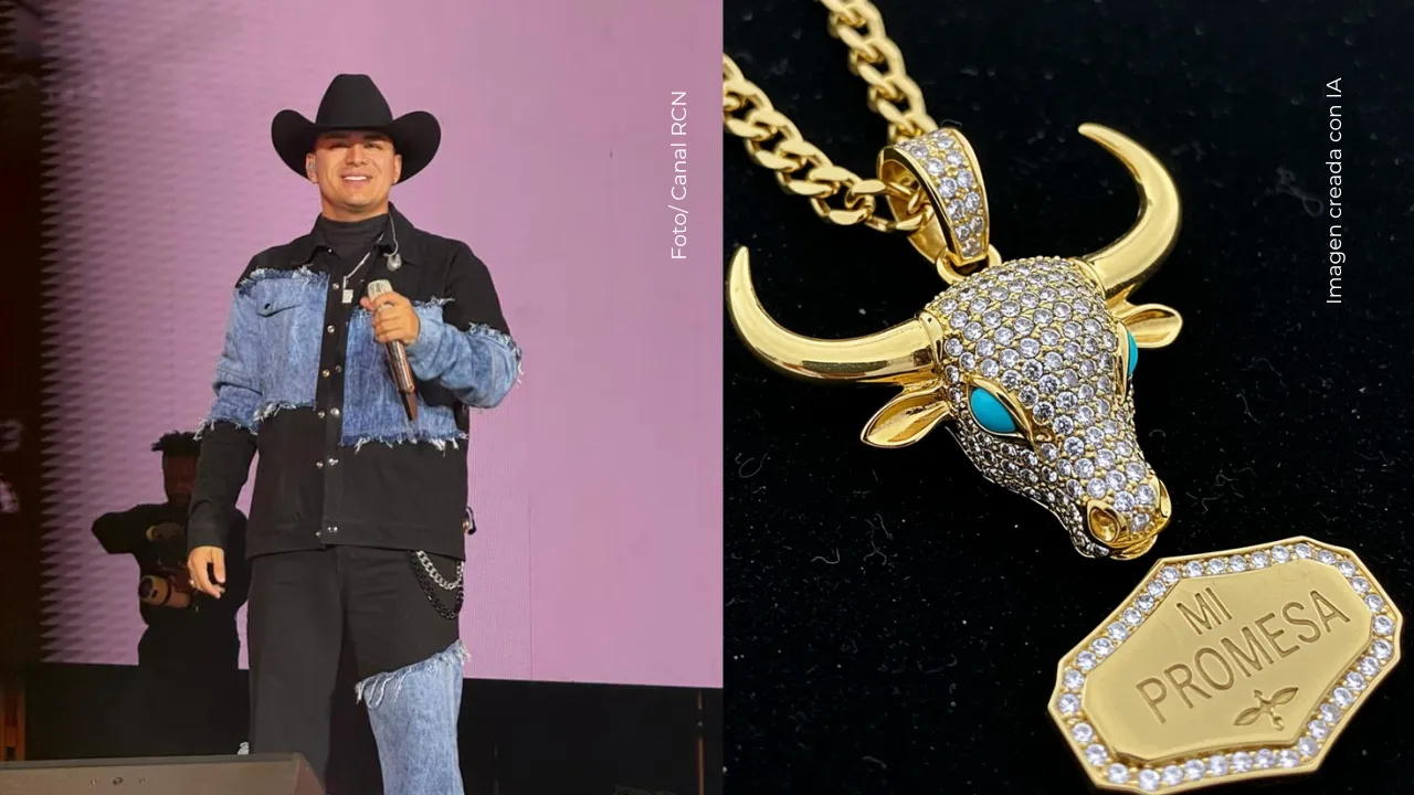 Reaparece la esposa de Yeison Jiménez con la cadena restaurada del artista.