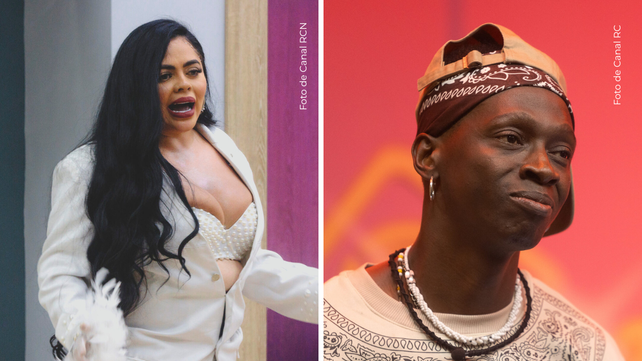 Koral Costa y Omar Murillo en La casa de los famosos Colombia.