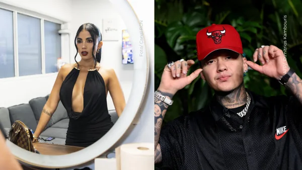 Karina García y Blessd juntos en Premios lo Nuestro: ¿se hablaron?