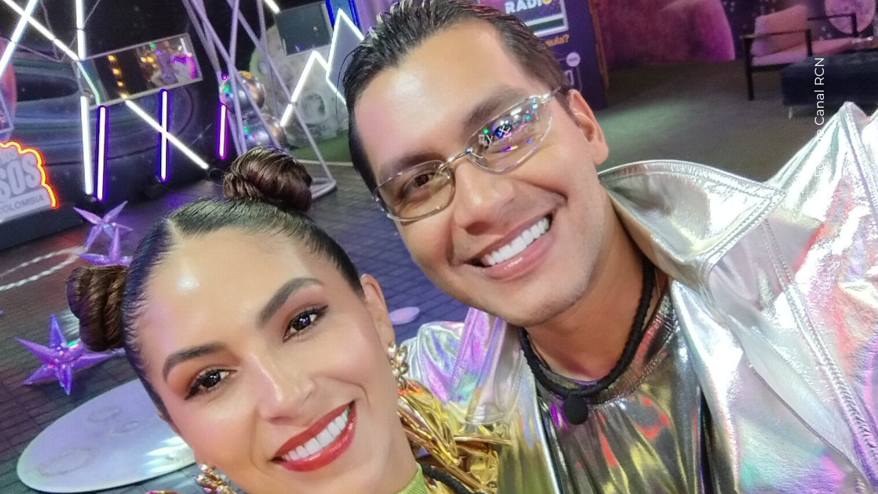 Lorena Altamirano y Juanda Caribe en La casa de los famosos Colombia.
