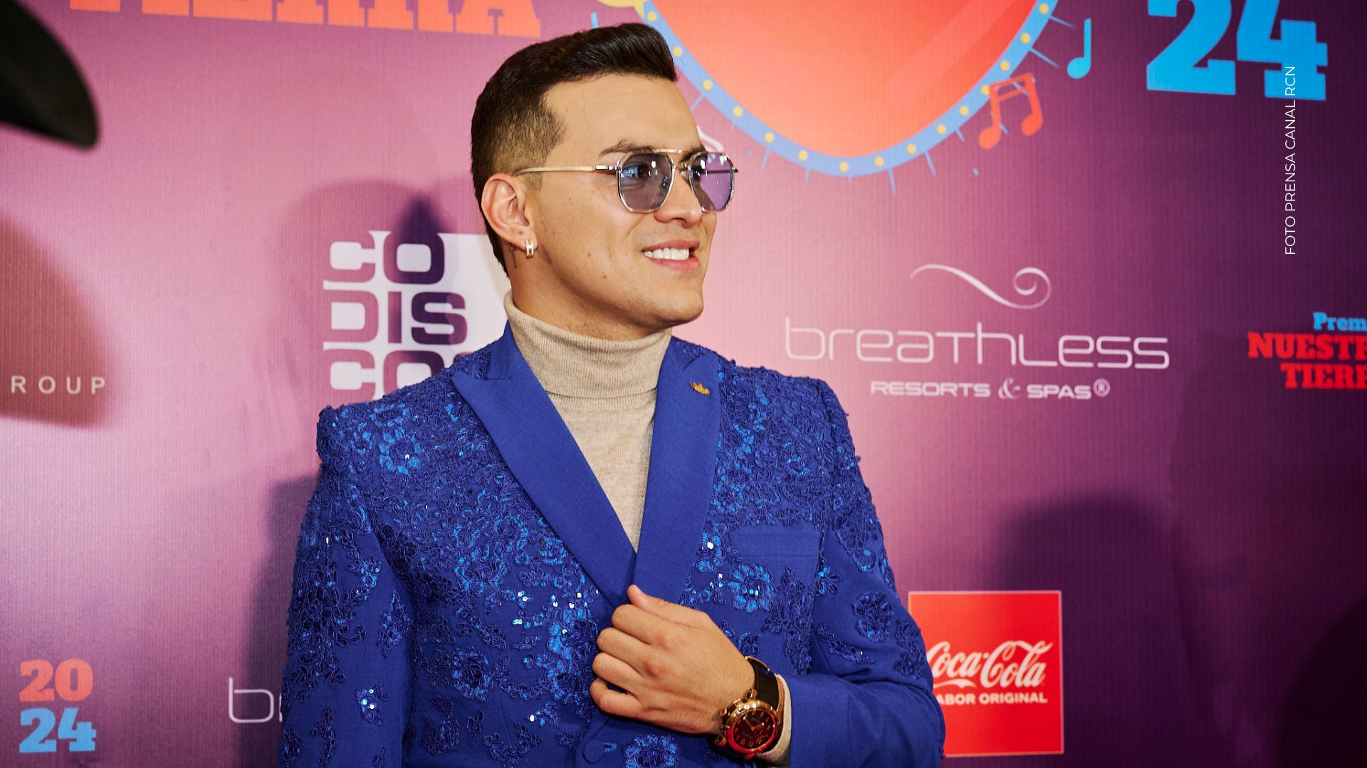 Yeison Jiménez estuvo presente en los Premios Nuestra Tierra 2024