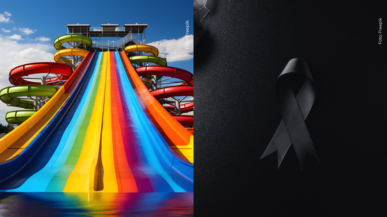 Hombre muestra video horas antes del fallecimiento de mujer que cayó de tobogán: ¿qué dijo?