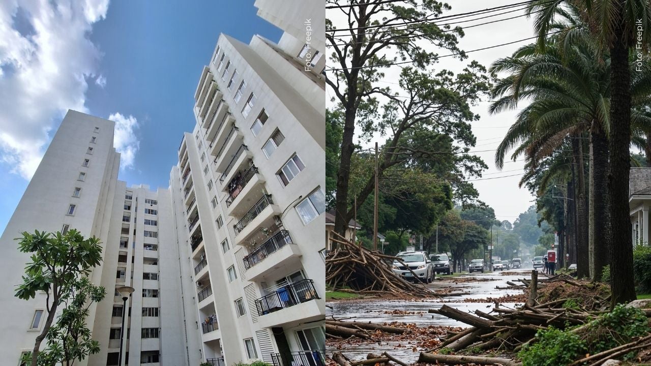 Videos virales del vendaval en Suba