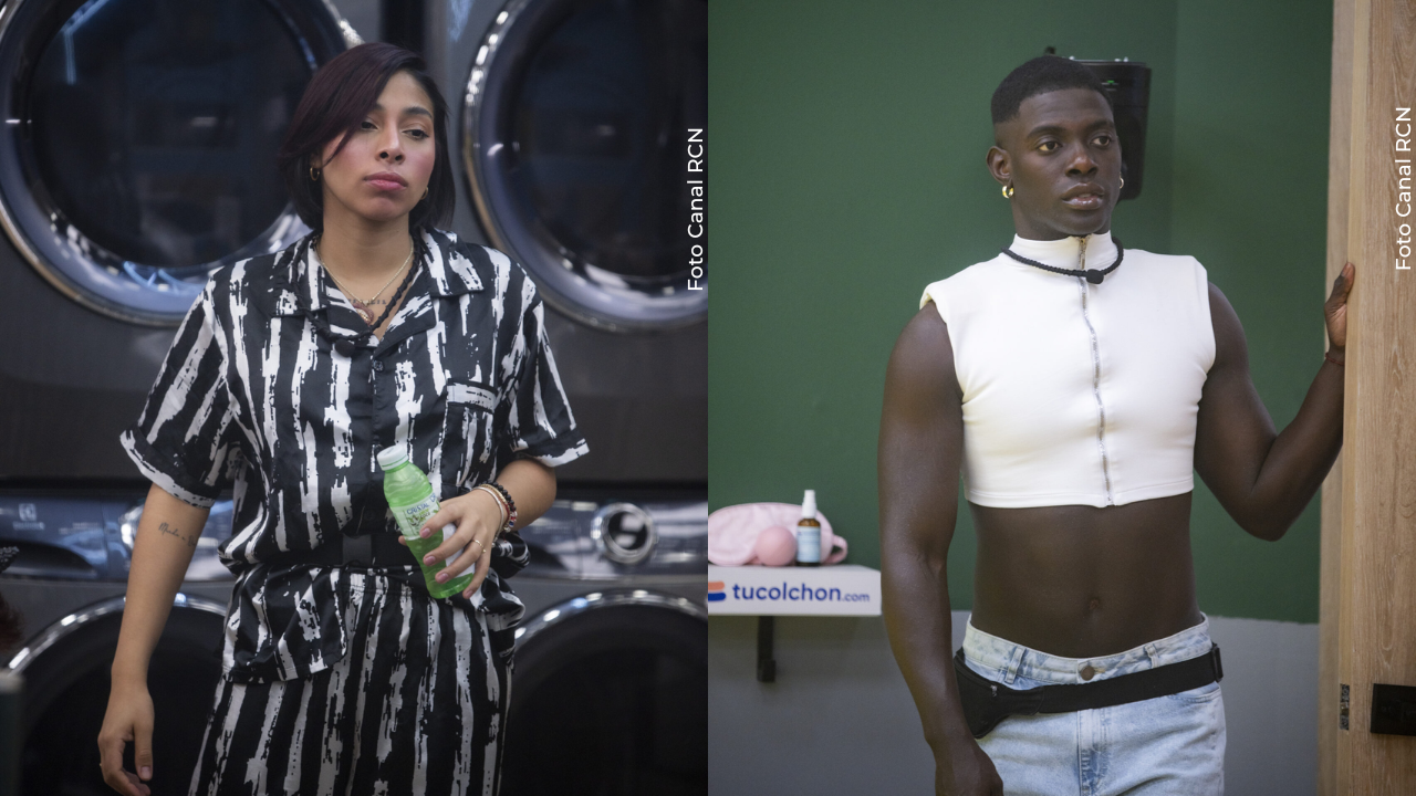 Karola y Campanita perdieron un castigo y les tocó disfrazarse de árbol. 