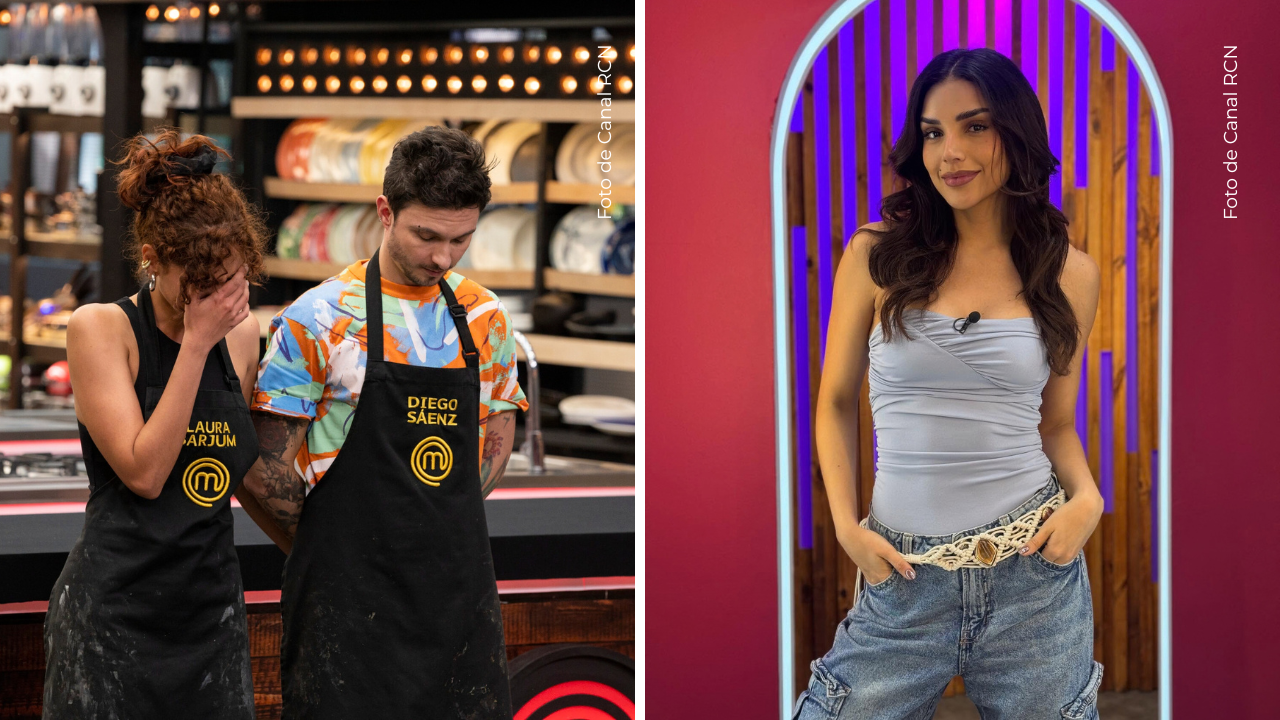 Laura Barjum y Diego Sáenz en MasterChef Celebrity - Laura Barjum en Buen día Colombia.