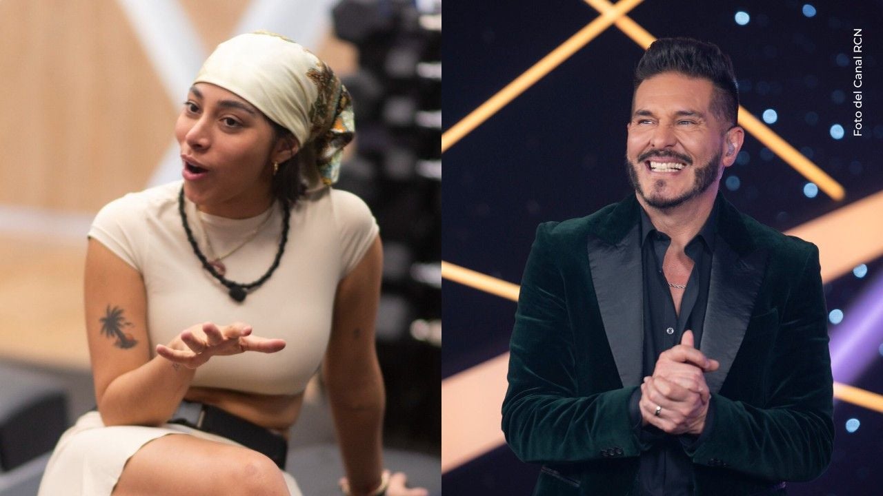 La mamá de Karola sorprendió a Marcelo Cezán con un beso en la mejilla.