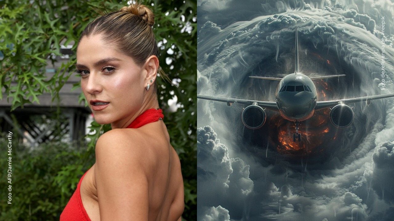 Laura Tobón vivió momentos de terror en avión.