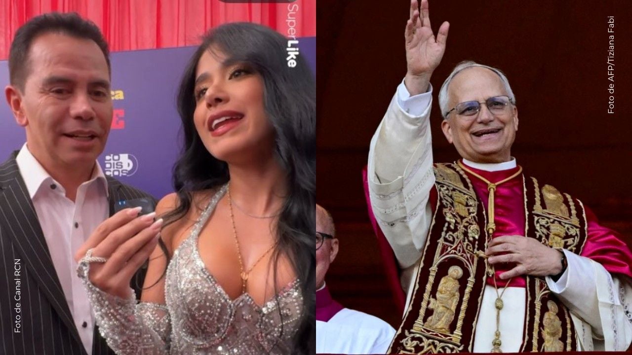 Tras su boda, Jhonny Rivera y Jenny López sorprendieron en misa con el Papa