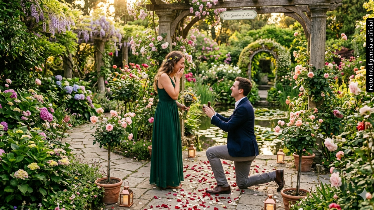 Daniela Hernández dijo “sí” y anunció su compromiso en redes (Foto IA)