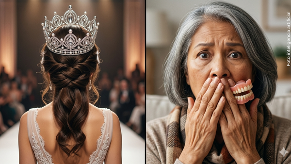 Reina de belleza sufre incómodo accidente en vivo al perder sus dientes en el escenario | VIDEO