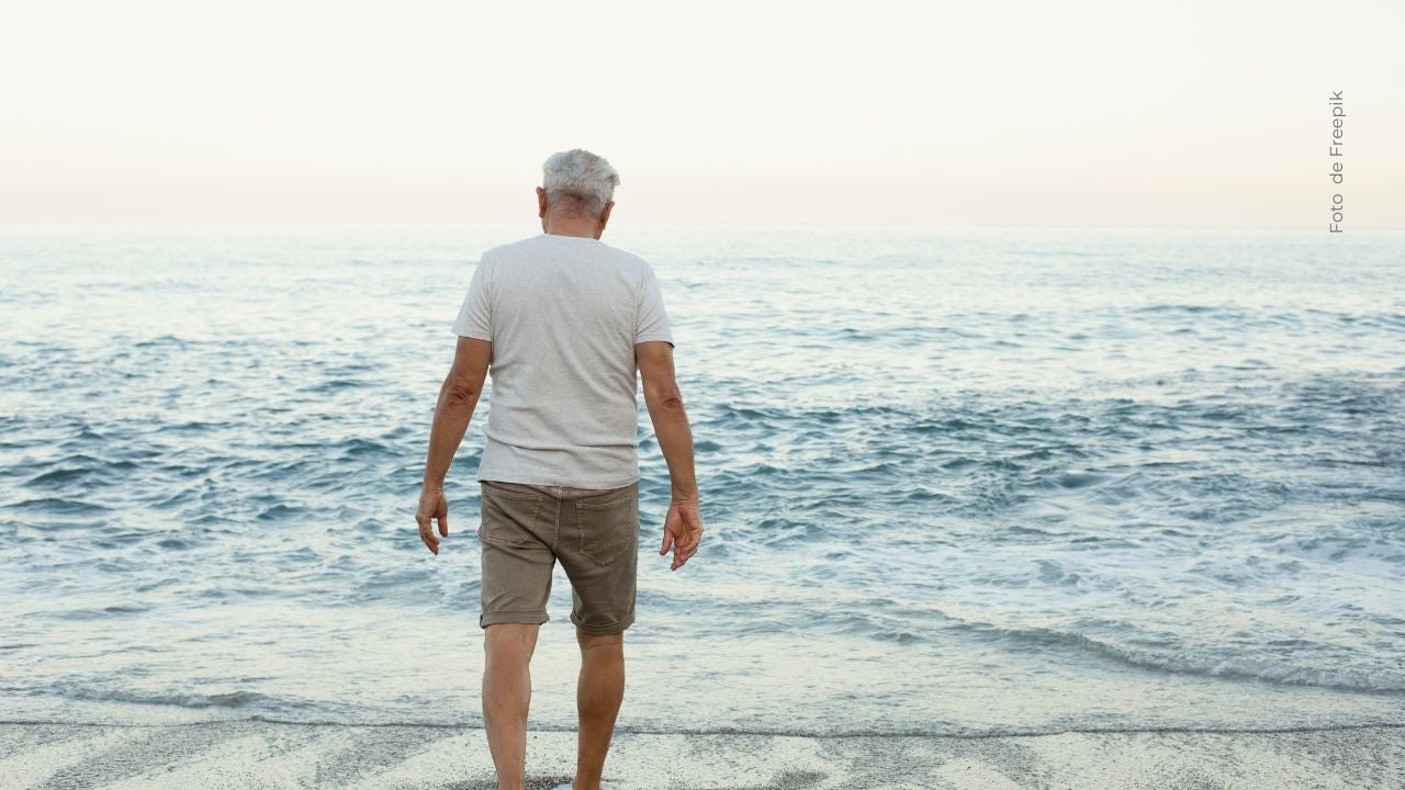Hombre enternece por su reacción. 