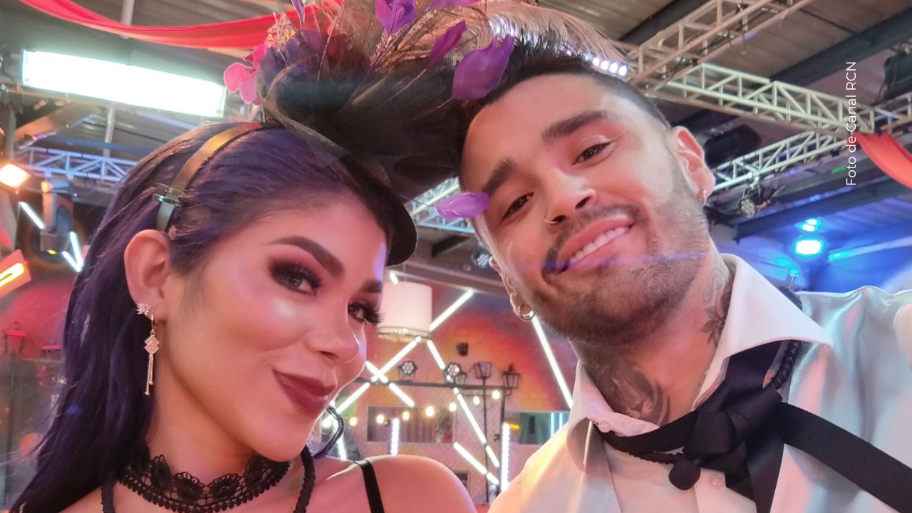 Tebi Bernal y Alexa Torrex en La casa de los famosos Colombia.
