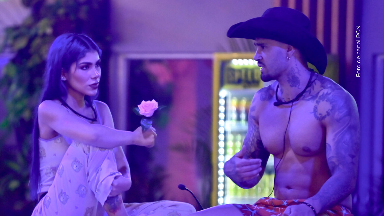 Tebi Bernal y Alexa Torrex en La casa de los famosos Colombia.