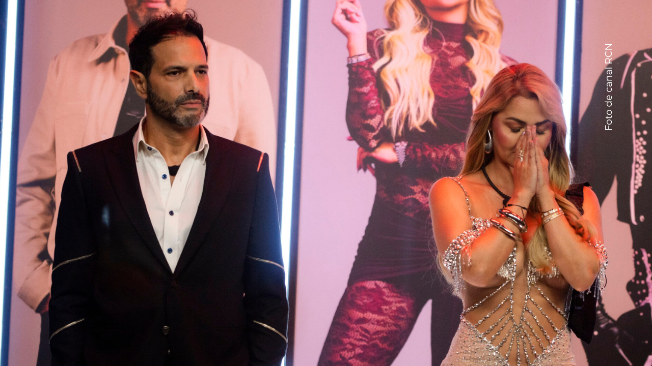 Yuli Ruiz y Alejandro Estrada en La casa de los famosos Colombia.