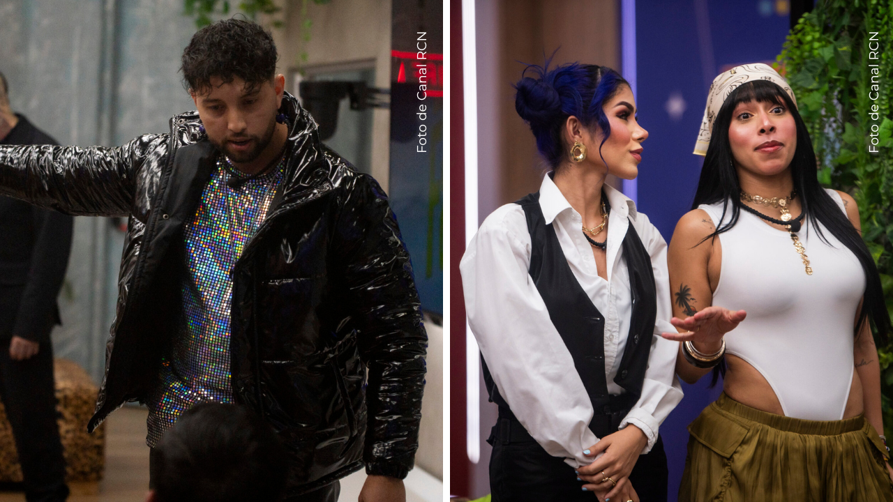 Jhorman Toloza, Alexa Torrex y Karola en La casa de los famosos Colombia.