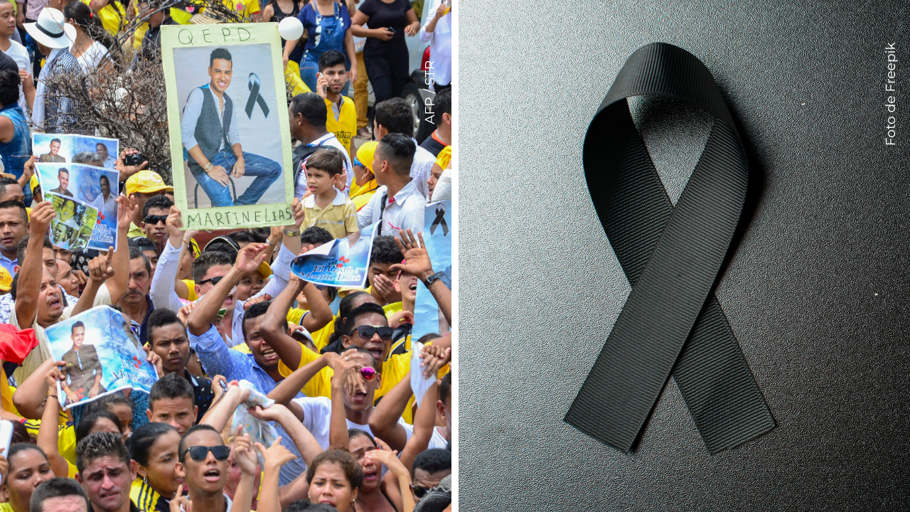 Fans de Martín Elías durante su muerte.