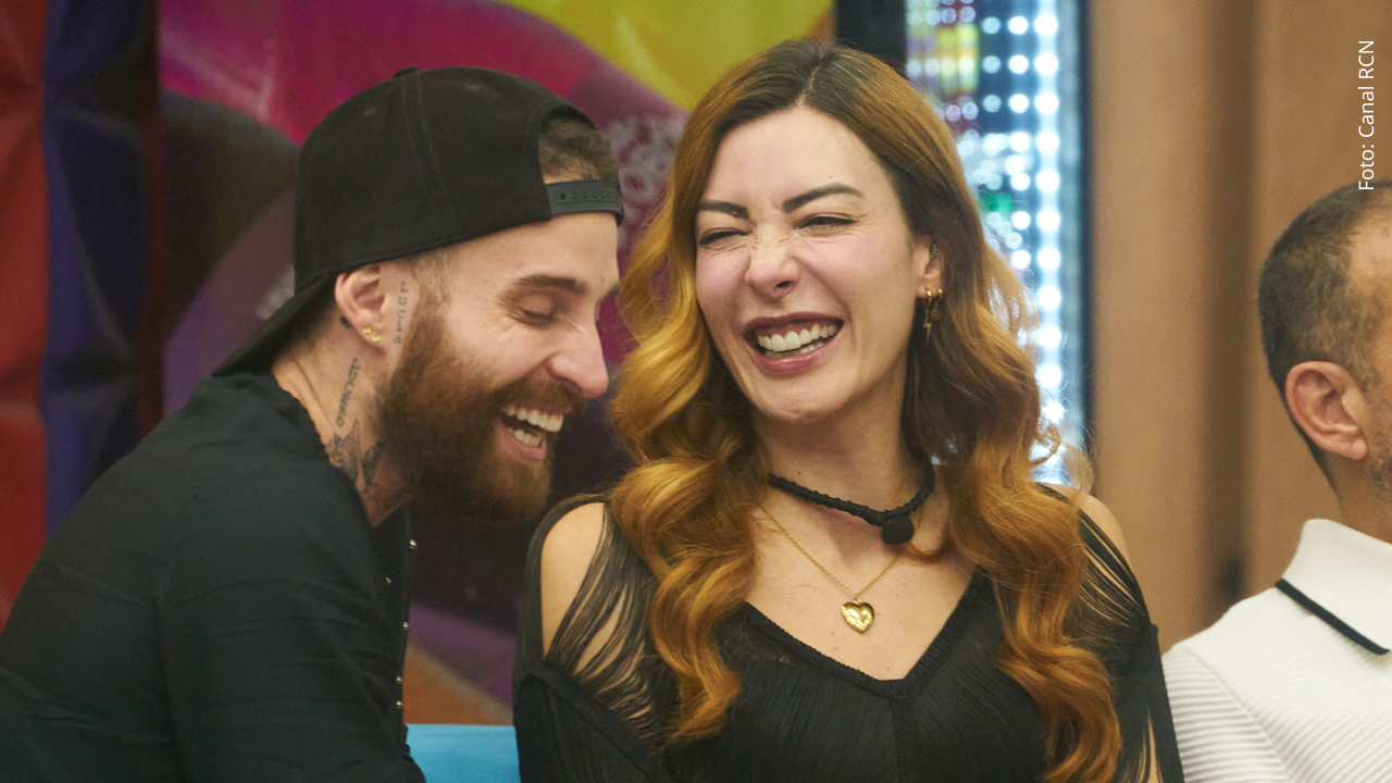 Mateo Varela y Norma Nivia en La casa de los famosos Colombia.