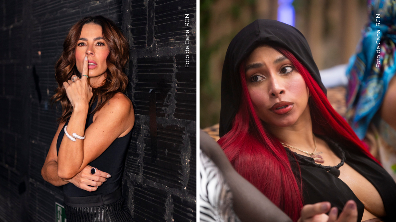 Carla Giraldo y Karola en La casa de los famosos Colombia.