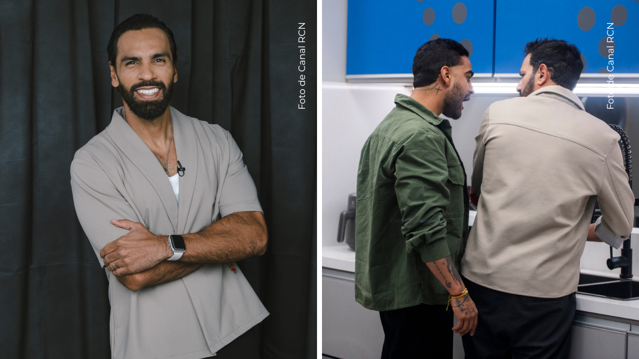 Salomón Bustamante en el after de La casa de los famosos Colombia - Eidevin y Alejandro en La casa de los famosos Colombia.