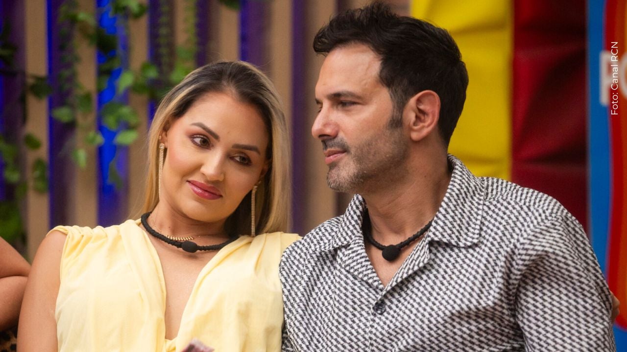 Yuli Ruiz junto a Alejandro Estrada en La casa de los famosos Colombia