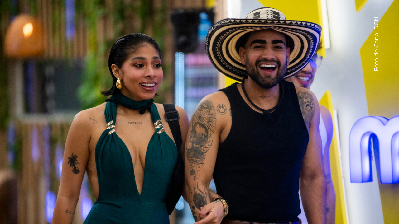 Eidevin López y Karol Alcendra en La casa de los famosos.