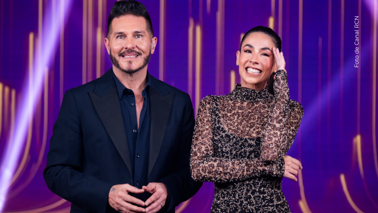 Carla Giraldo y Marcelo Cezán en La casa de los famosos Colombia.