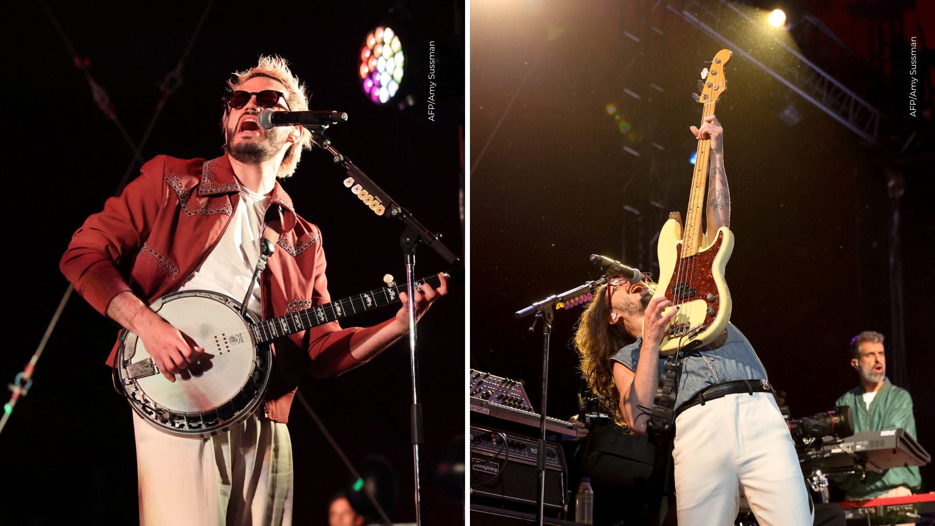 Integrantes de Morat durante la presentación en el Coachella 2026