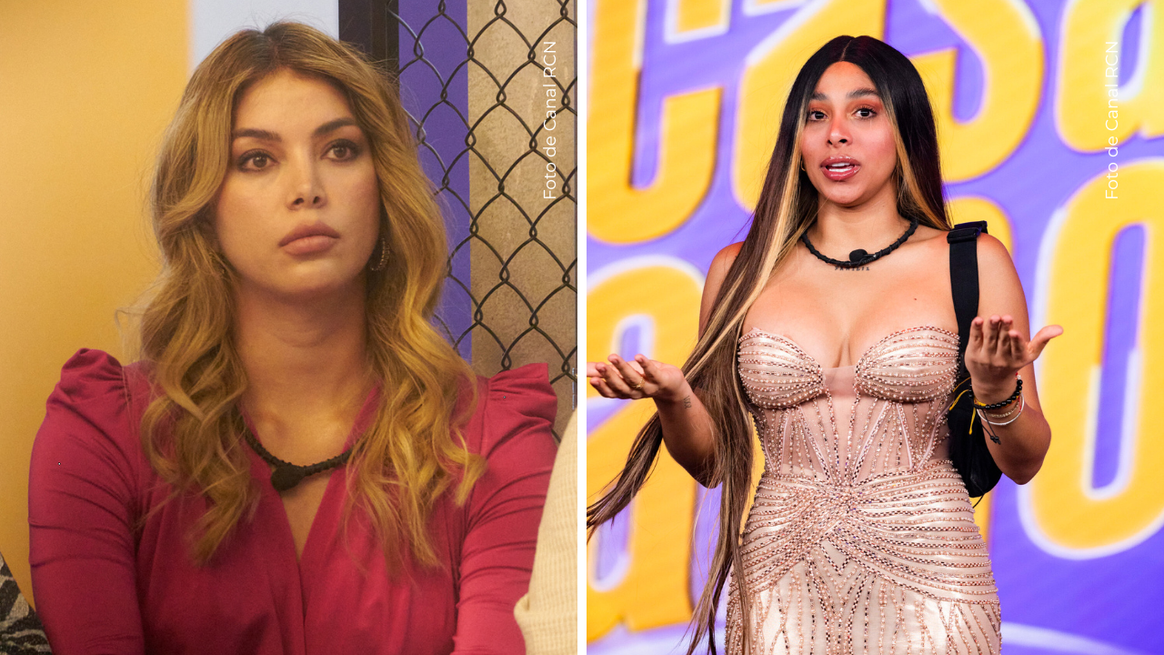 Yaya Muñoz y Karola en La casa de los famosos Colombia.