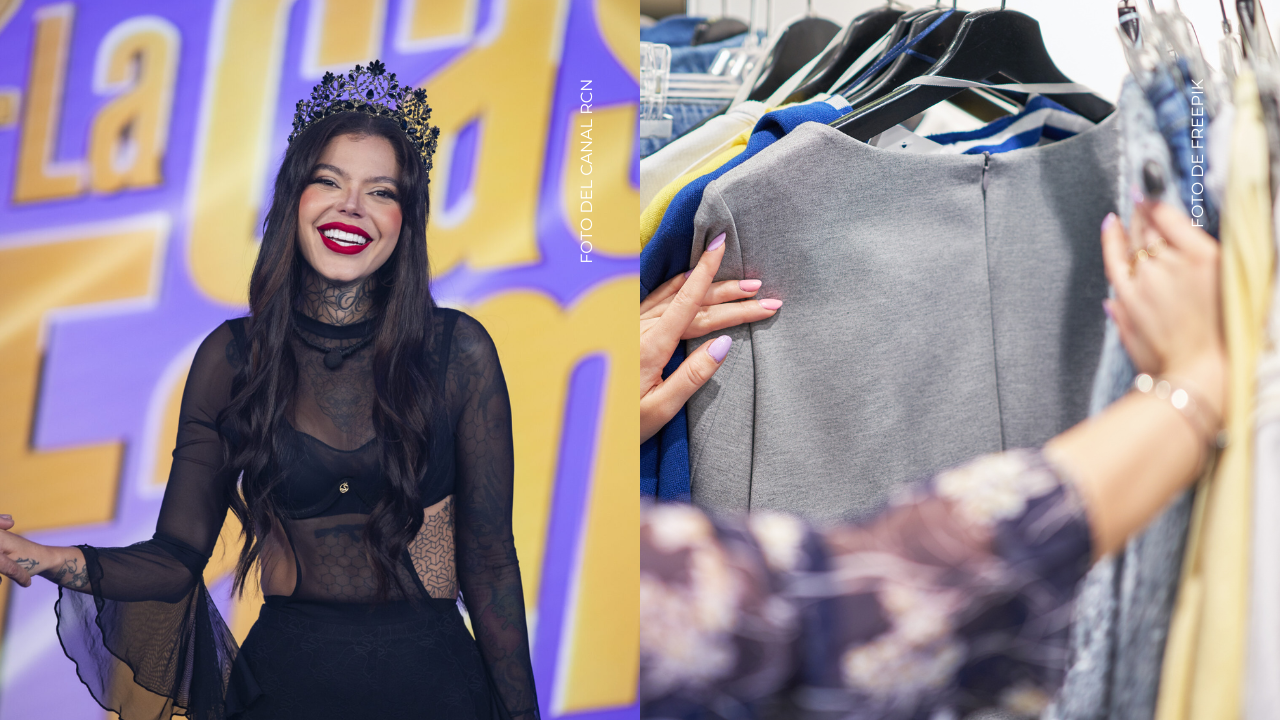 Melissa Gate apareció como vendedora de ropa