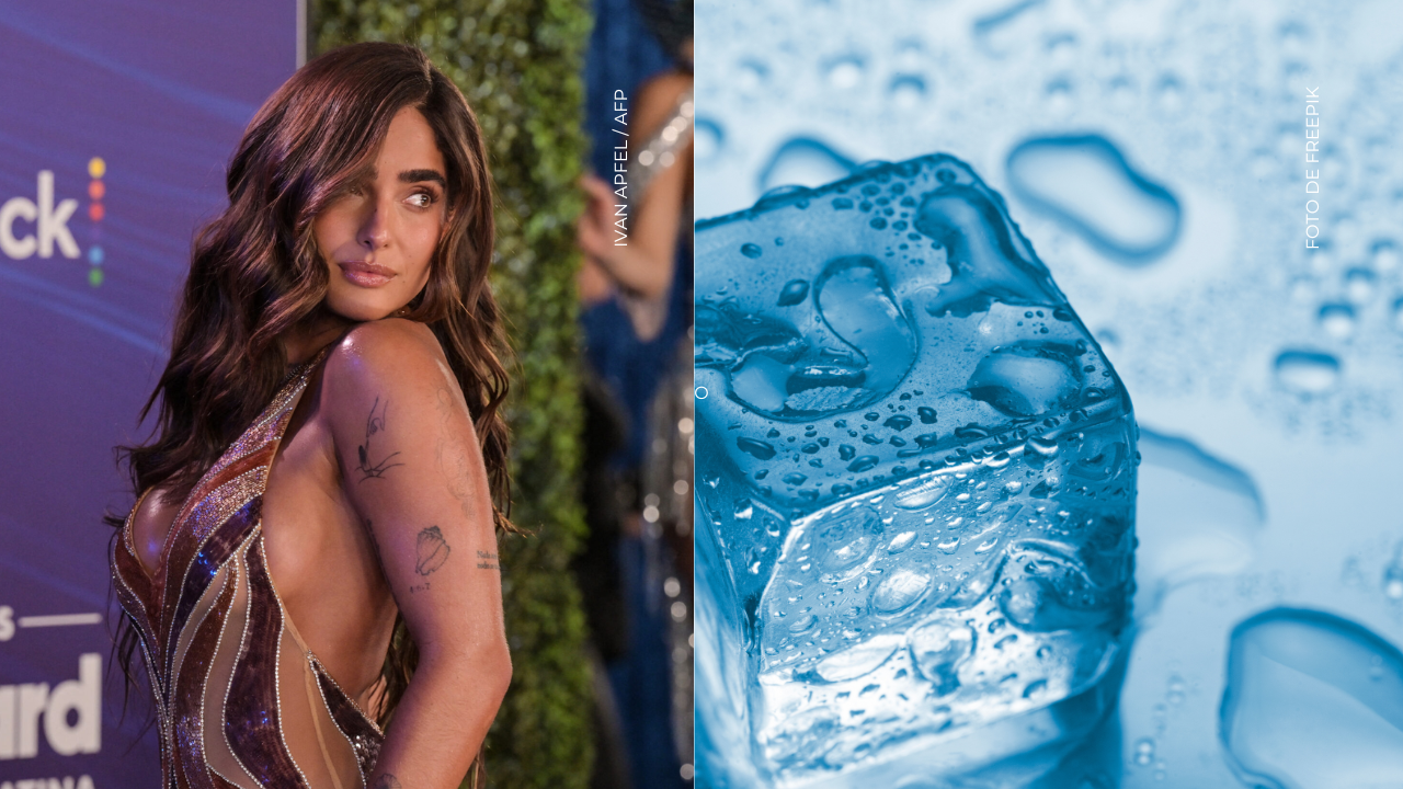 Isabella Ladera explica beneficios de ponerse hielo en la cara