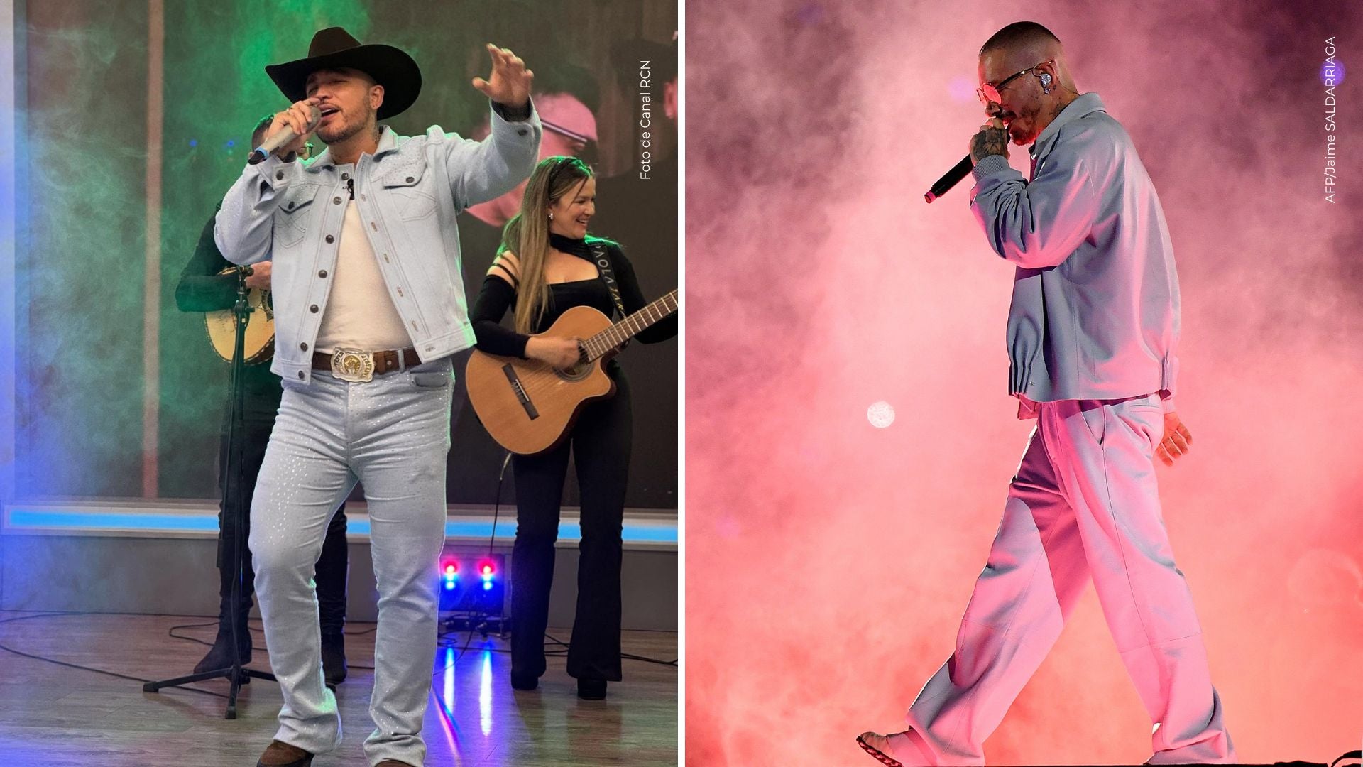 J Balvin y Jessi Uribe cantan juntos en Bucarmanga