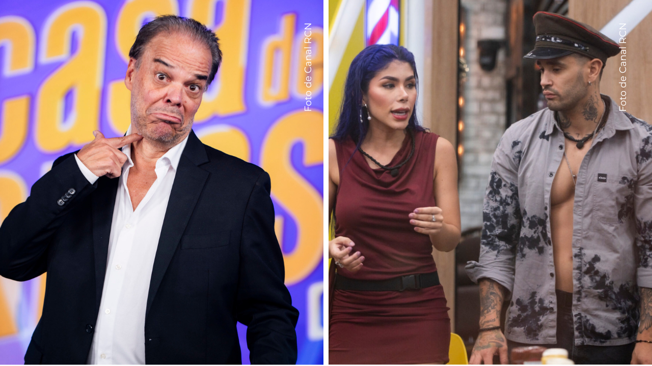 Juancho Arango, Tebi Bernal y Alexa Torrex en La casa de los famosos Colombia.