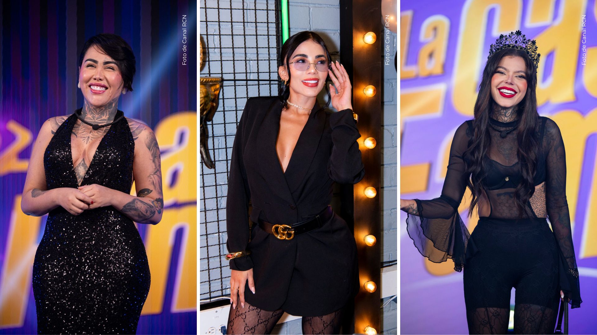 Yina Calderón, Karina García y Melissa Gate