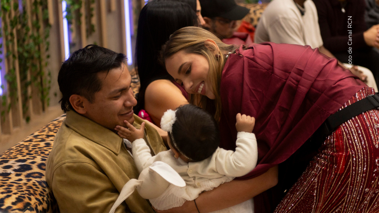 Sheila Gándara durante el congelado en La casa de los famosos Colombia.