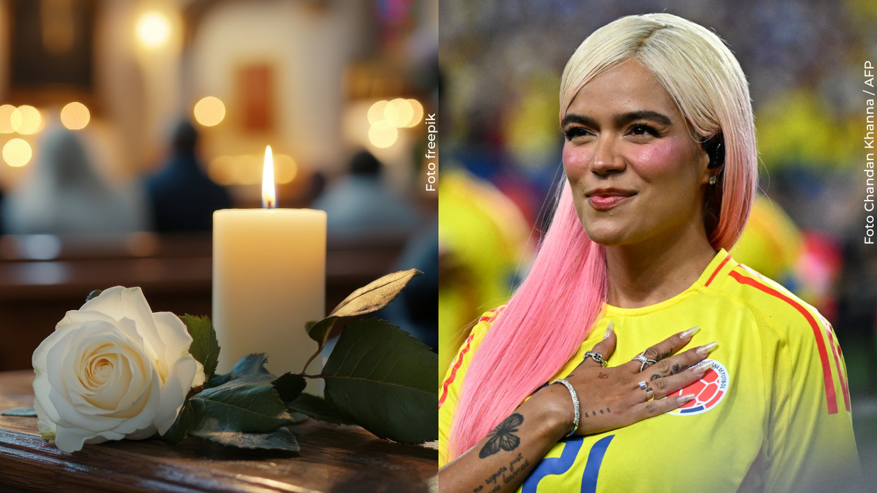 Karol G aparece visiblemente afectada en el funeral de su tía