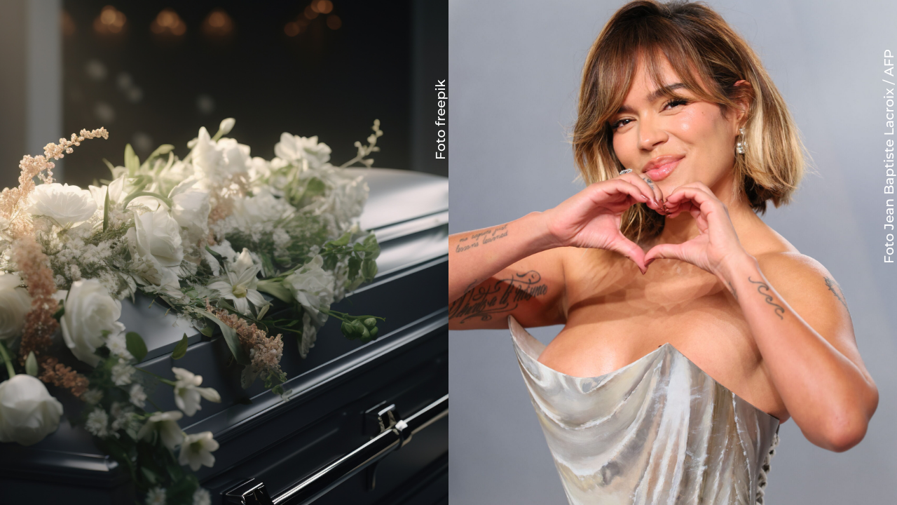 Conmoción por video de Karol G durante el funeral de su tía