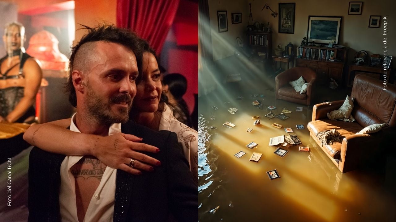 Maleja Restrepo y Tatán Mejía vivieron angustia por inundación en su casa