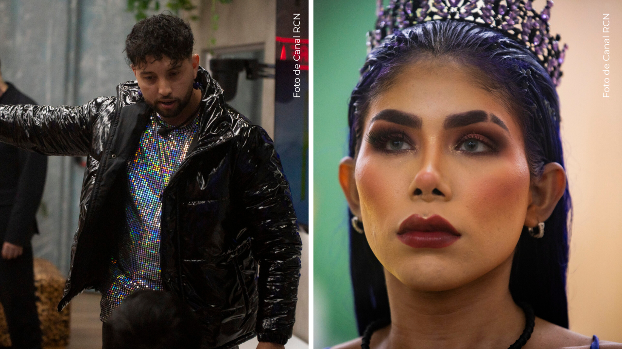 Jhorman Toloza y Alexa Torrex en La casa de los famosos Colombia.