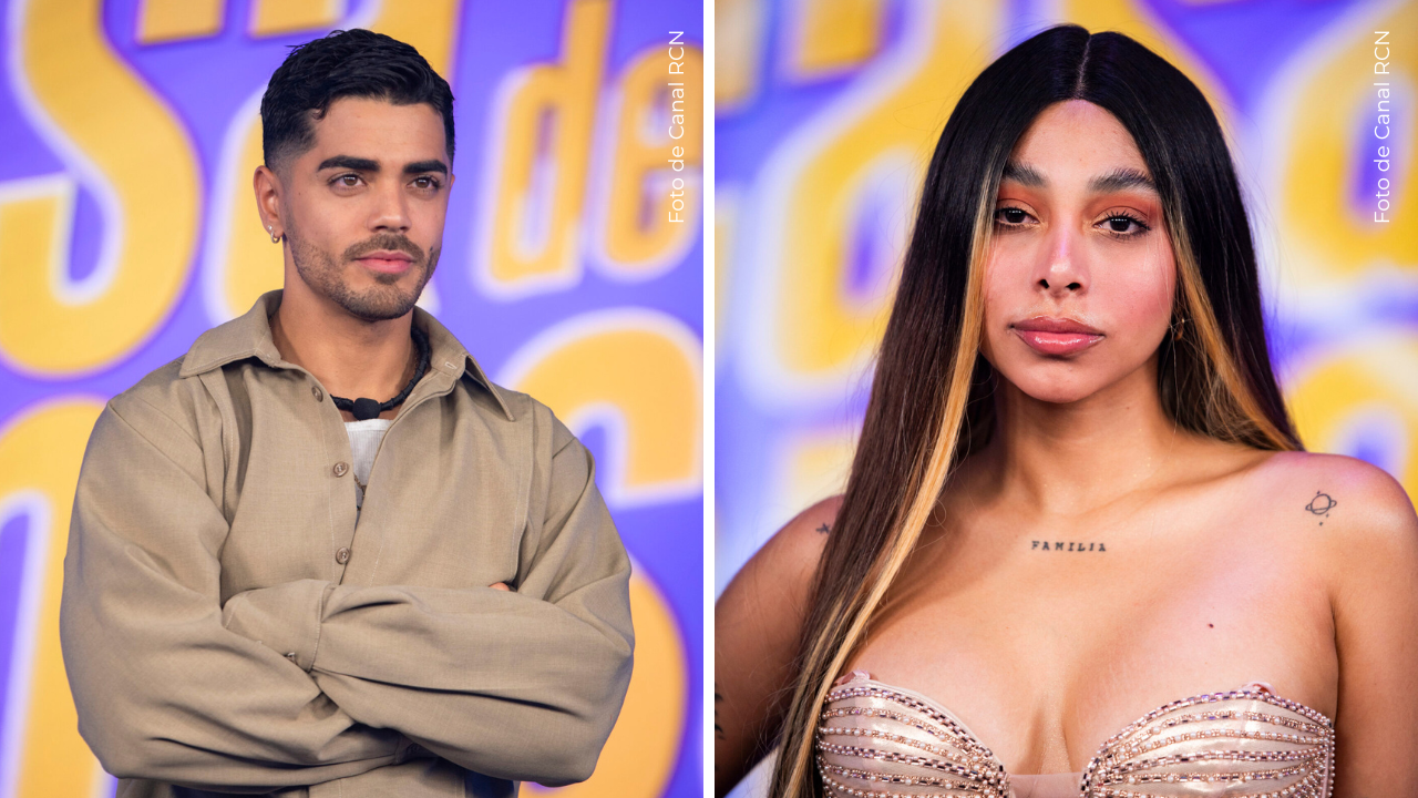 Karola y Jay Torres en La casa de los famosos Colombia.