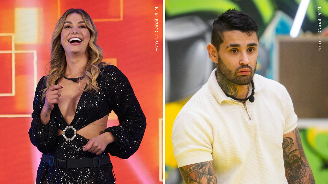 Yaya Muñoz y Tebi Bernal en La casa de los famosos Colombia.
